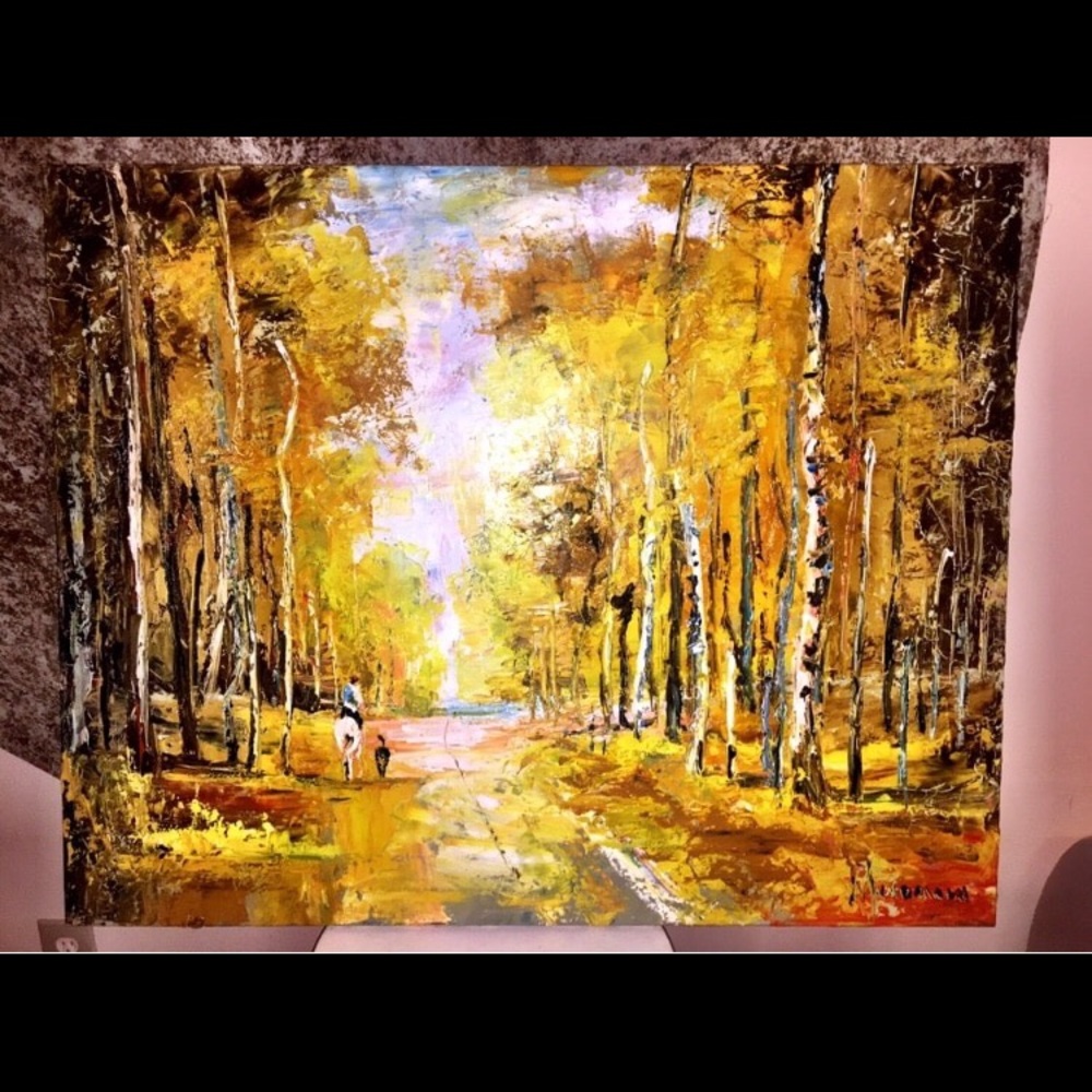 Impresionist oil in canvas